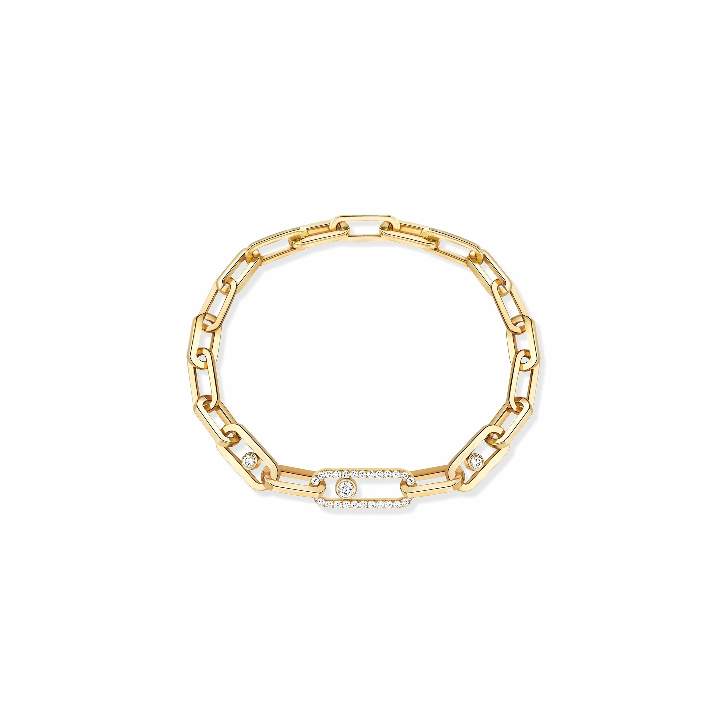MESSIKA MOVE LINK DIAMOND BRACELET 12576-YG
